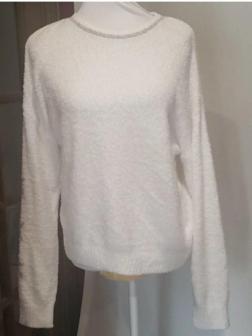 HELLO NITE STAR ACCENT SLEEVE PAJAMA TOP nwot